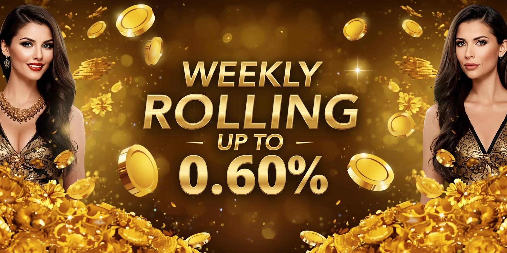 ROLLINGAN MINGGUAN UP TO 0.60%